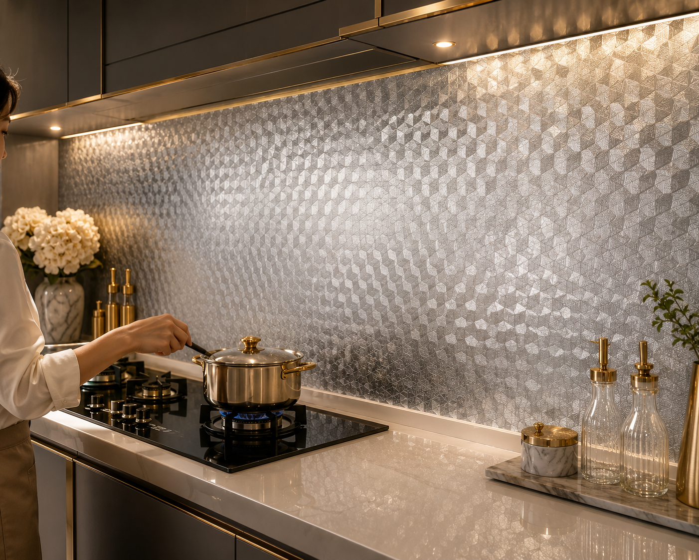 Kavora Kitchen Shield Peel & Stick Backsplash Wallpaper