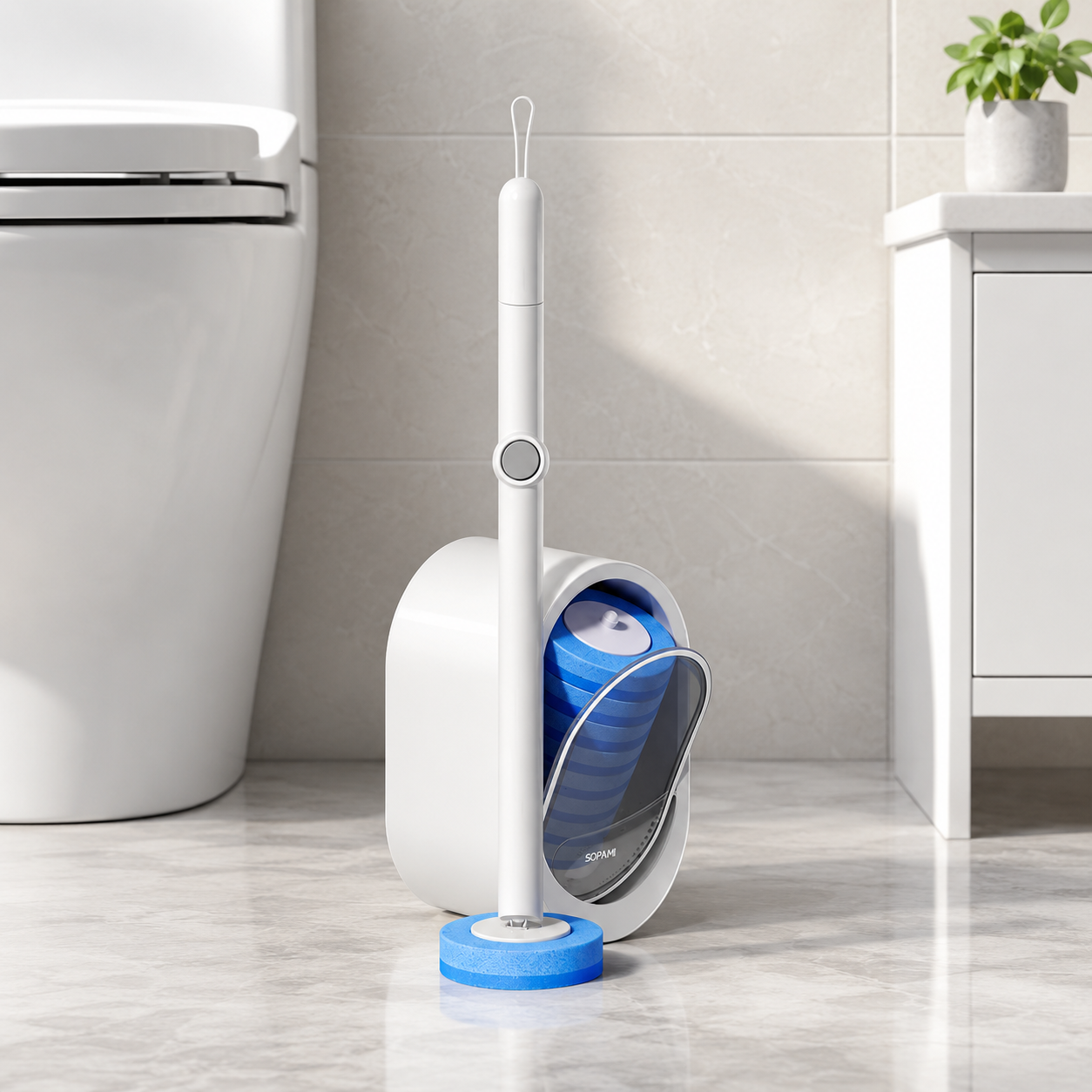 Kavora™ FreshClean Toilet Scrubber Kit – Self-Cleaning Disposable Pads for a No-Mess, No-Odor Bathroom Cleaning Experience