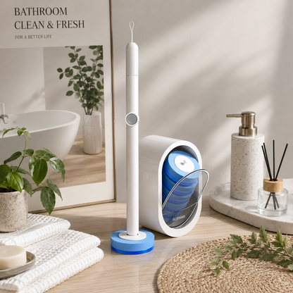 Kavora™ FreshClean Toilet Scrubber Kit – Self-Cleaning Disposable Pads for a No-Mess, No-Odor Bathroom Cleaning Experience