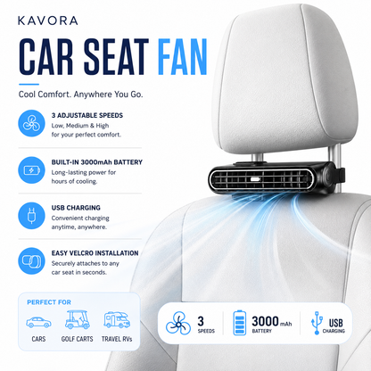 Kavora’s BreezeDrive Portable Car Fan